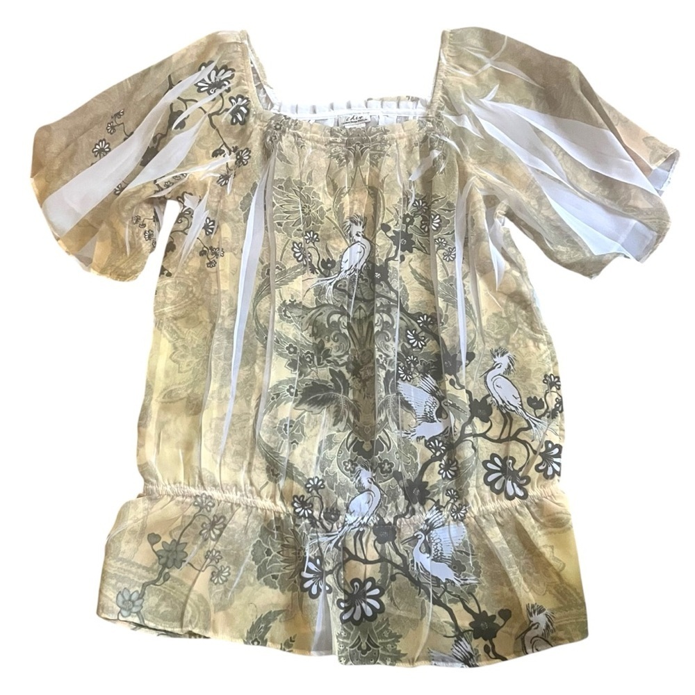 Vintage y2k early 2000s whimsy Fairycore flare blouse